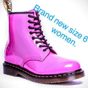 Pisol3 pink doc martens boots women's size 6